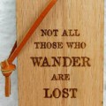 Wooden Laser Engraved Luggage Tag