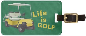 Life Is Golf Personalized Luggage Tag