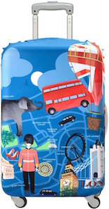 London suitcase cover