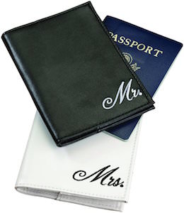 Mr And Mrs Passport Cover Set great gift for newlyweds