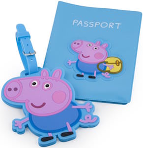 Peppa Pig Passport Holder And Luggage Tag Set