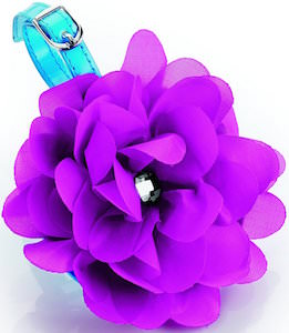 Purple Flower 3D Luggage Tag