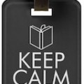 Keep Calm And Read On Bag Tag