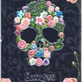 Flower Skull Passport Cover