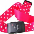 Polka Dots Luggage Strap With Lock