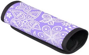 Purple Handle Wrap With Groovy Flowers