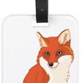 Red Fox Luggage Tag