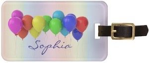 Personalized Balloons Luggage Tag