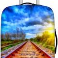 Train Tracks Suitcase Cover