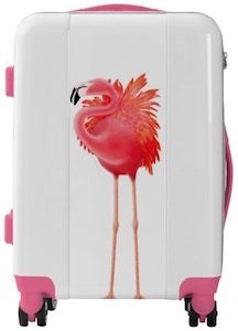 Pink Flamingo Suitcase