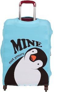 Penguin Mine Not Yours Suitcase Cover