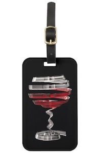 Sliced Wine Glass Luggage Tag