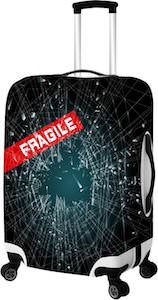 Fragile Broken Glass Suitcase Cover