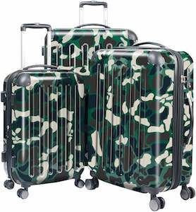 Camouflage Suitcase Set