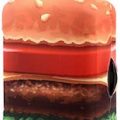 Hamburger Suitcase Cover