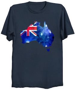 The Map Of Australia And The Flag T-Shirt