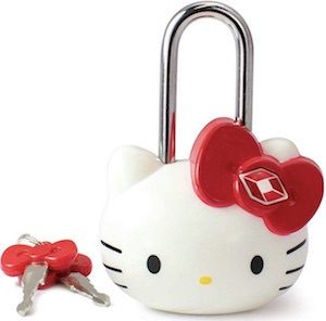 TSA Approved Hello Kitty Lock