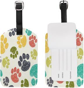 Colorful Paws Luggage Tag